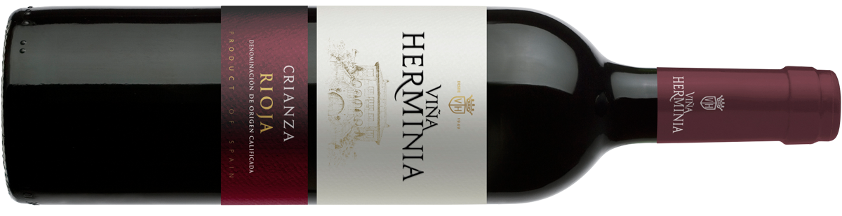 botella de crianza Viña Herminia